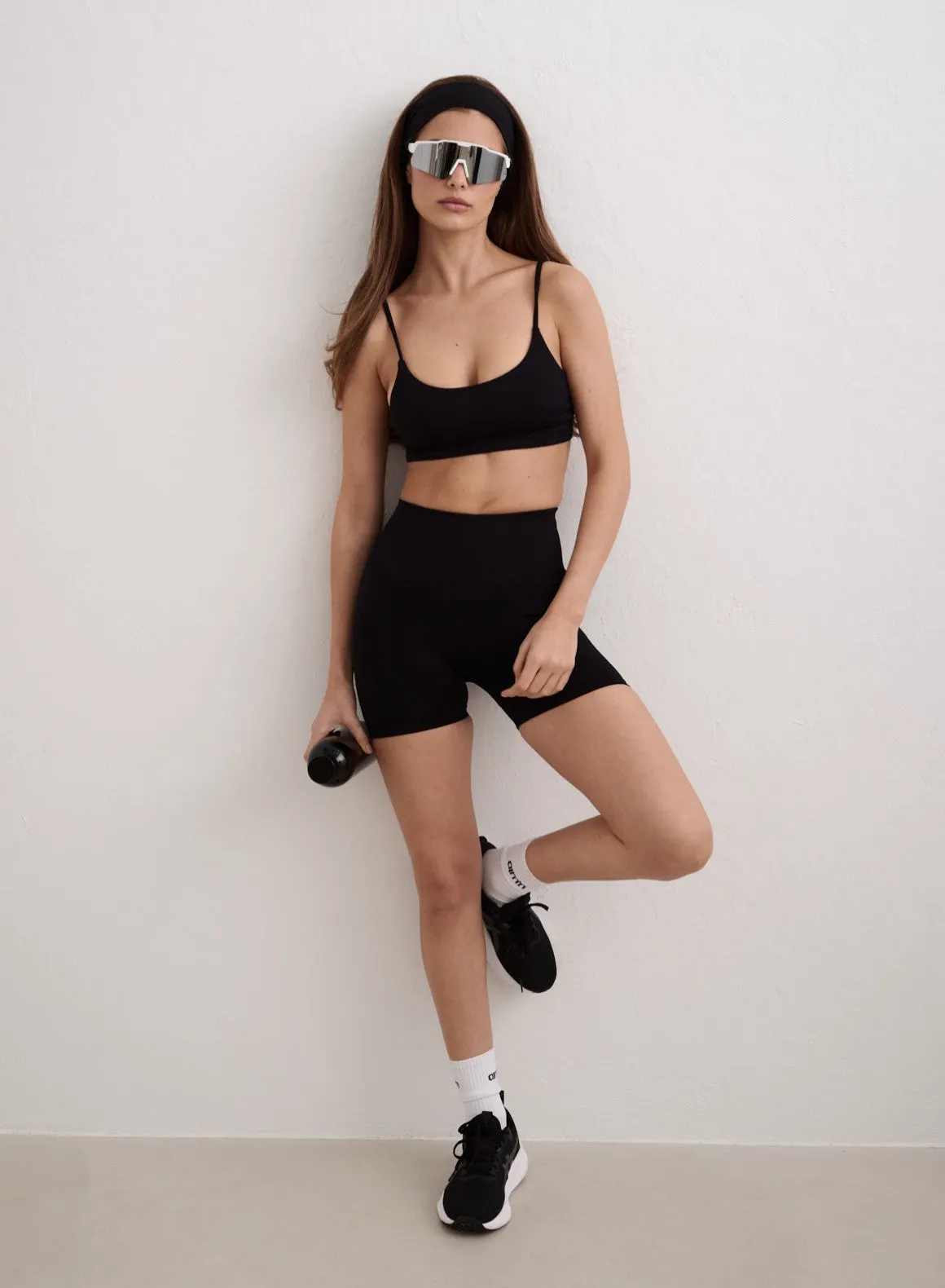 Black Shape Seamless Hotpants
