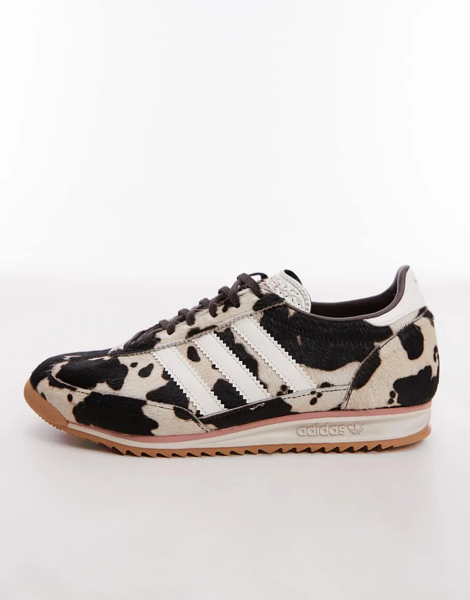 adidas Originals SL 72 OG trainers in cow print- exclusive to ASOS