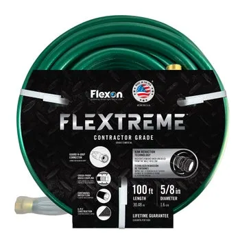 Flexon 5/8 in. x 100 ft. Contractor Grade Hose with Guard & Grip