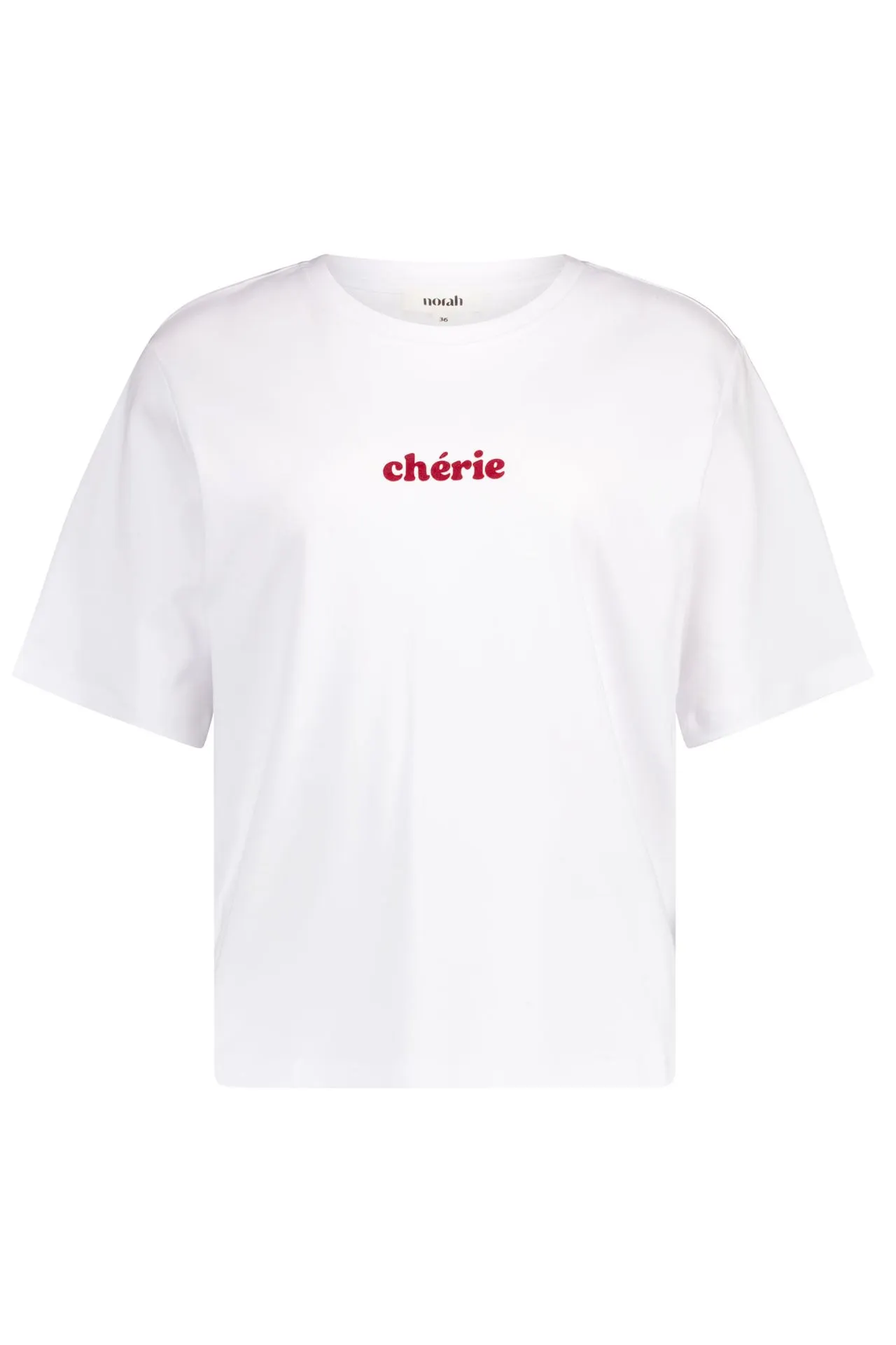 Wit shirt 'Chérie'