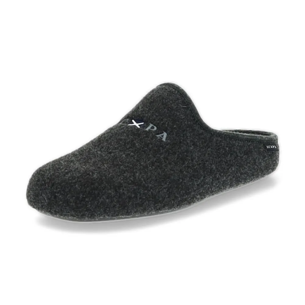 donkergrijze pantoffel