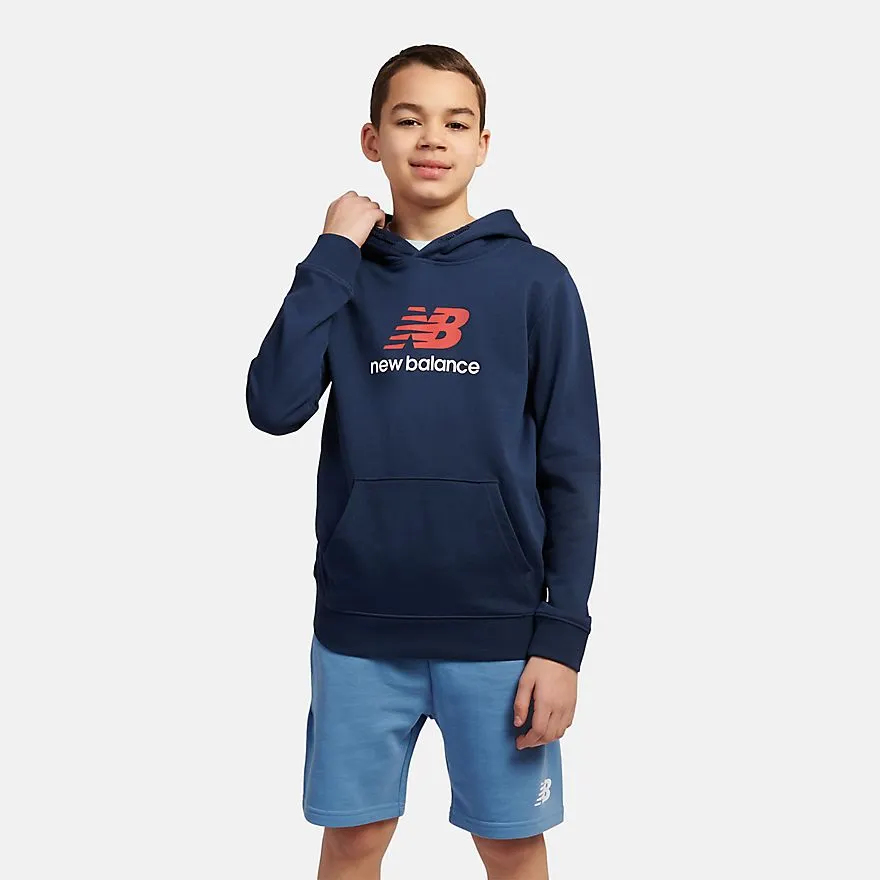 French Terry Stacked Logo Hoodie