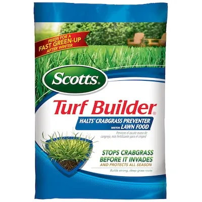 Scotts Turf Builder Halts Crabgrass Preventer with Lawn Food 13.35-lbs. 5000-sq ft Pre-Emergent Crabgrass control