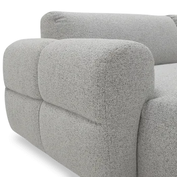 Hoeksalon VESPER Longchair Links Lichtgrijs B298
