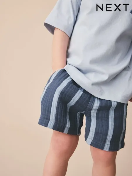 Neutral Soft Textured Pull On Shorts (3mths-7yrs)