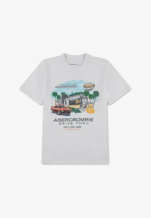 FRESH BURGERS TEE - T-shirts med print - jet stream