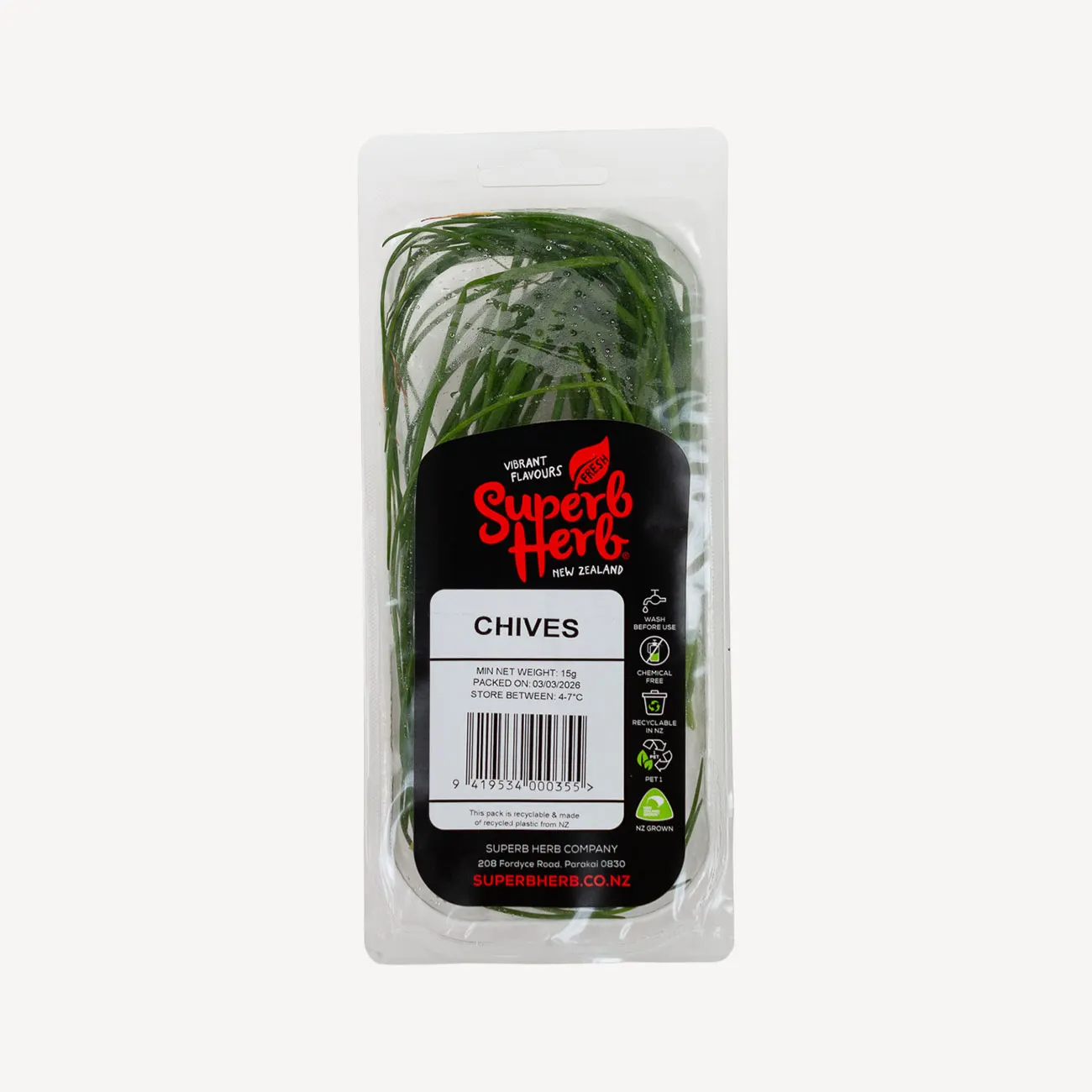 superb herb chives prepack 15g