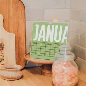 Fotokalender |Liten kvadratisk | Ekte farger