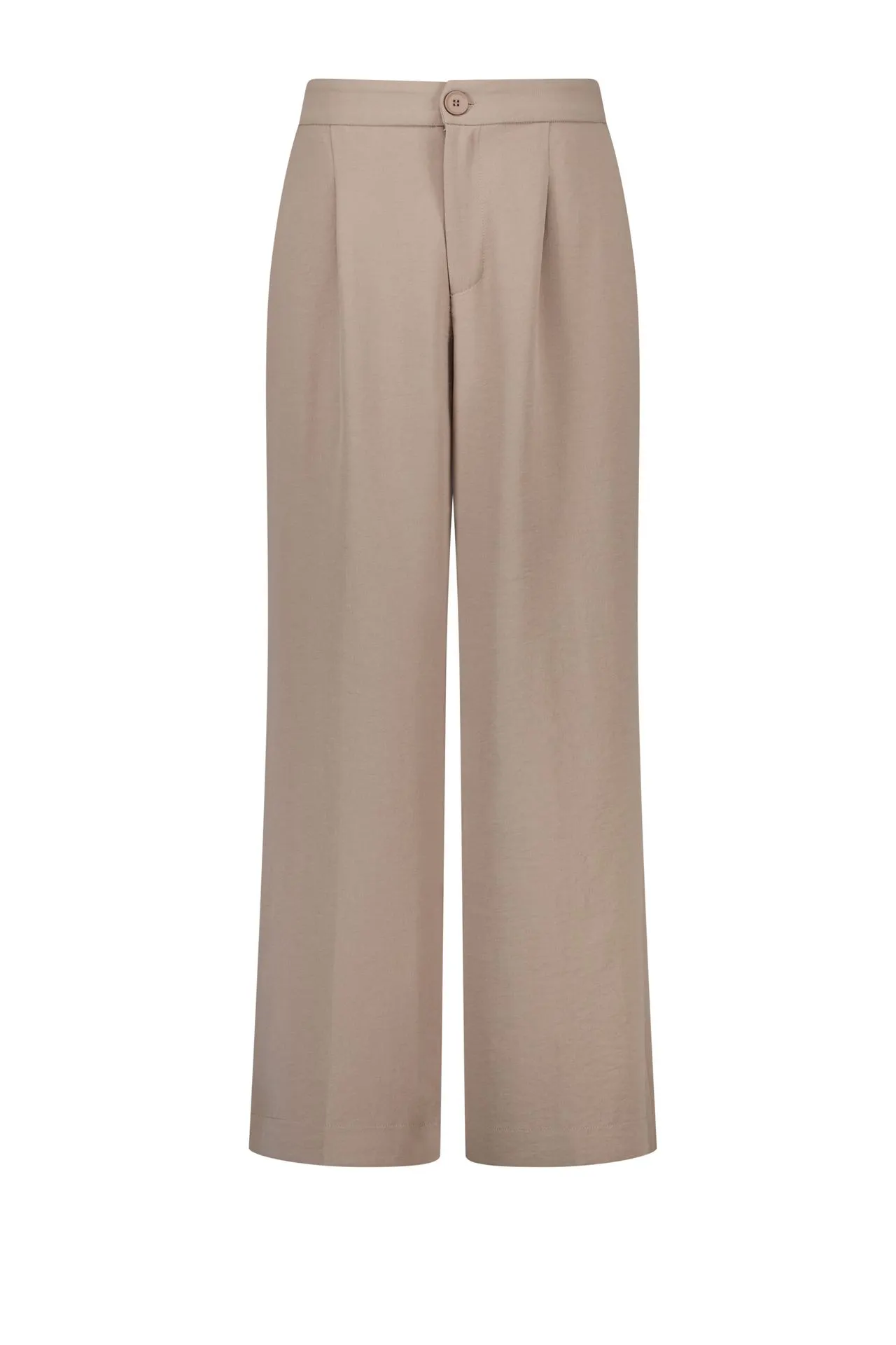 Wide fit broek | Lichtbruin