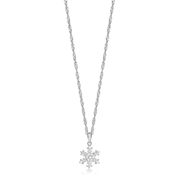 Halssmykke Snøkrystall 925 Sølv