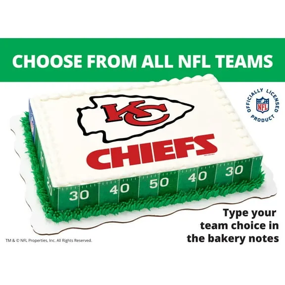 Team Spirit NFL Quarter Sheet Cake $24.96
