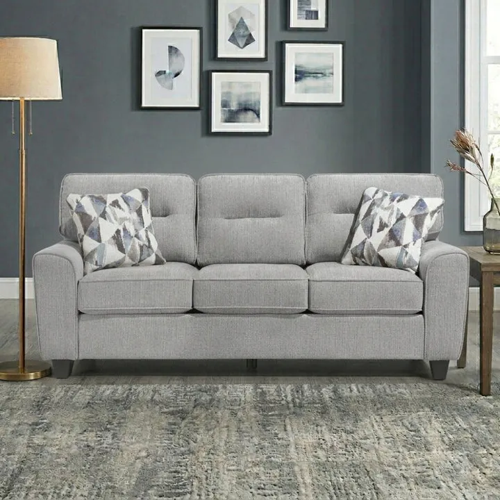 Vival 84" Sofa with Decorative Pillows by Homelegance