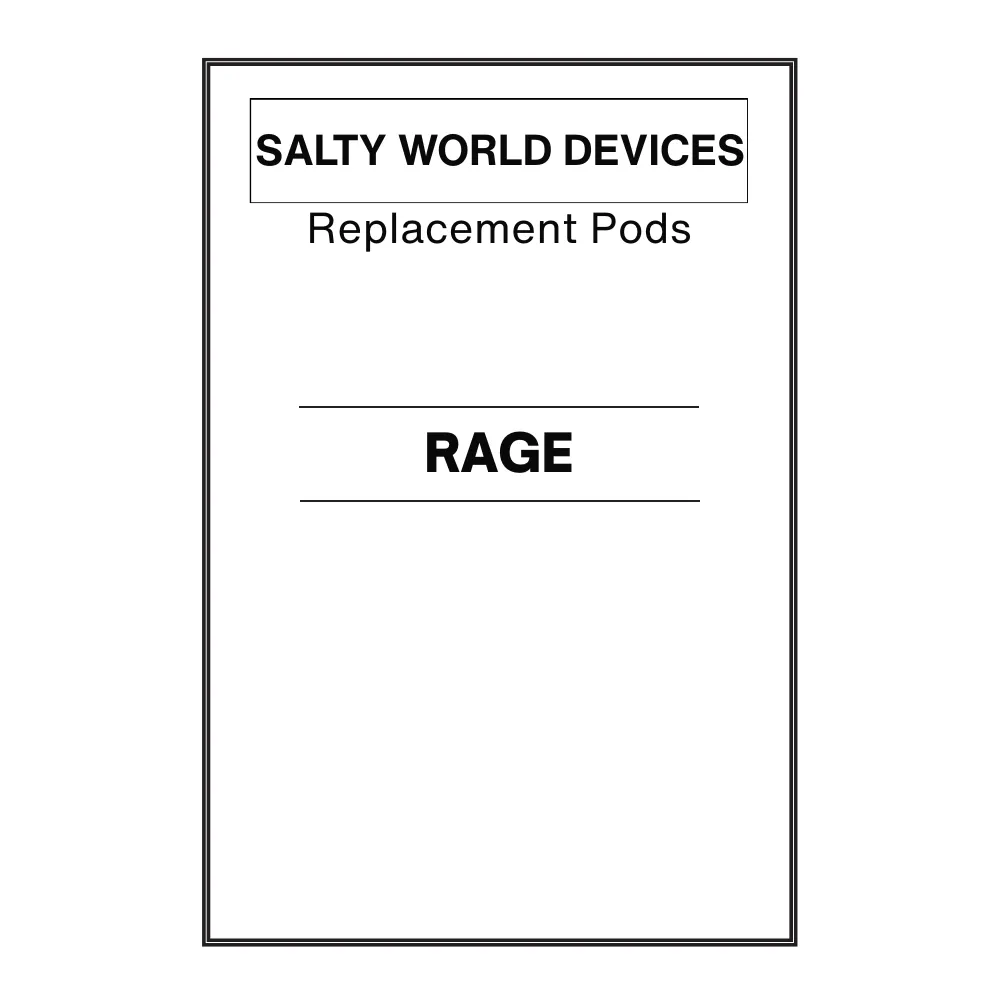 Salty RAGE Replacement Pods 3-packs