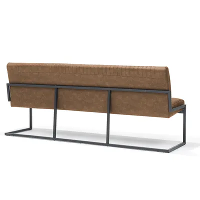 Eetkamerbank Mila cognac 215cm