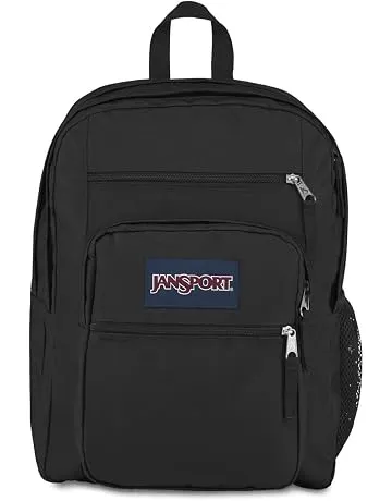 JanSport Laptop Backpack - Computer Bag with 2 Compartments, Ergonomic Shoulder Straps, 15” Laptop Sleeve, Haul Handle - Black | Large Capacity, Ergonomic S-Curve Straps, Utility Organizer Pockets & Durable Recycled Fabric