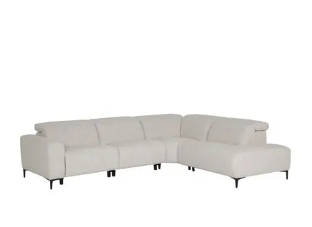 Hoeksalon Knight 317x255cm - stof - beige