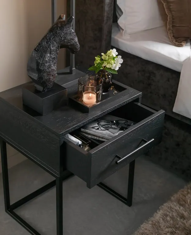 Oliver serveringsbrett 25x12 cm, svart