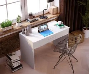 Escritorio SAME 1 cajón grande 110x56x81 cm blanco TALESA