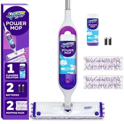 PowerMop Multi-Surface Kit for Floor Cleaning, Fresh Scent