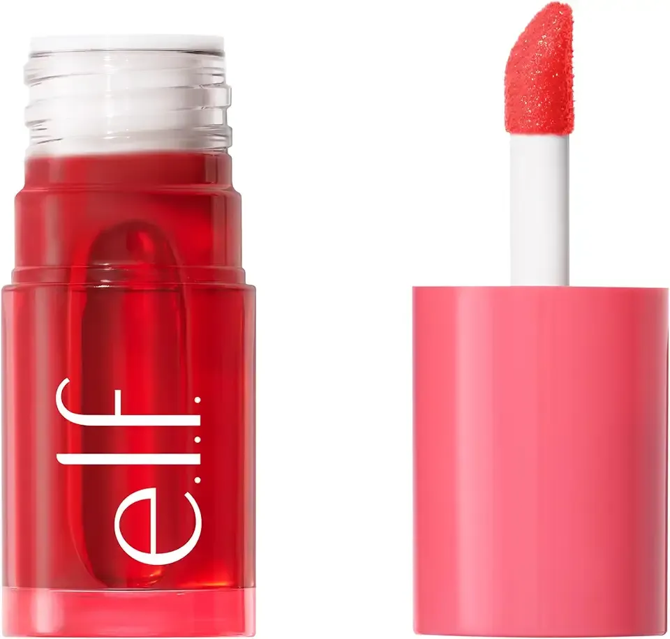 e.l.f. Sheer For It Blush Tint, Multi-Use, Long-Lasting Lip & Cheek Makeup, Creates A Natural Flush Finish, Vegan & Cruelty-Free, Pink Positive