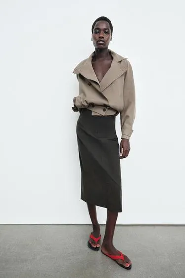 ZW COLLECTION STRAIGHT MIDI SKIRT