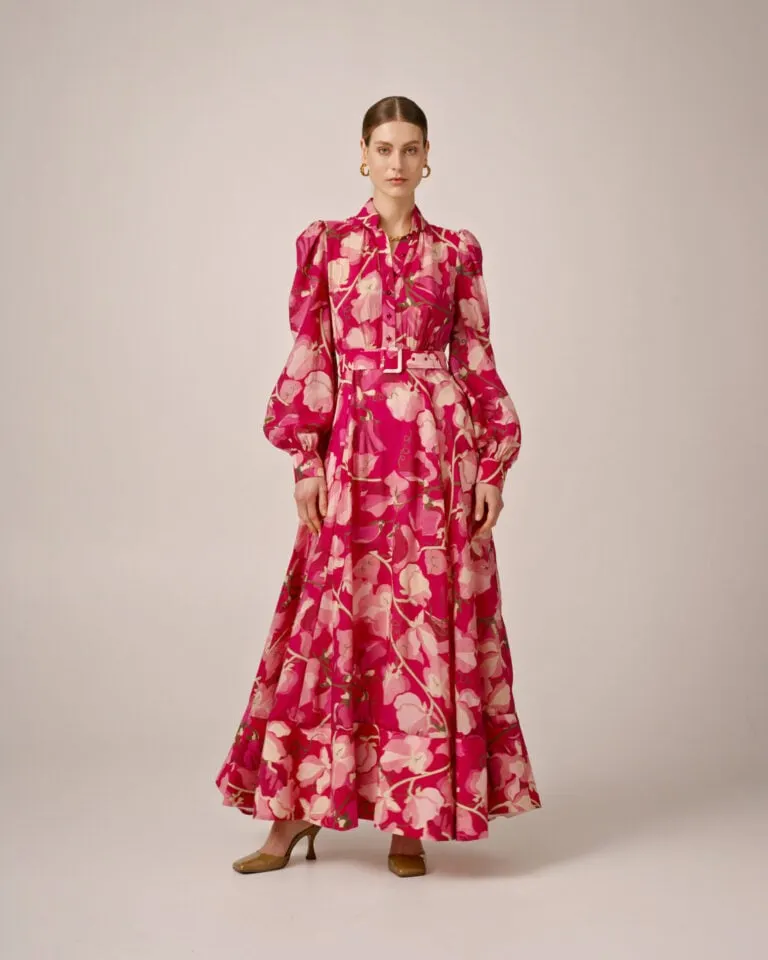 Viscose Belt Dress - Amour