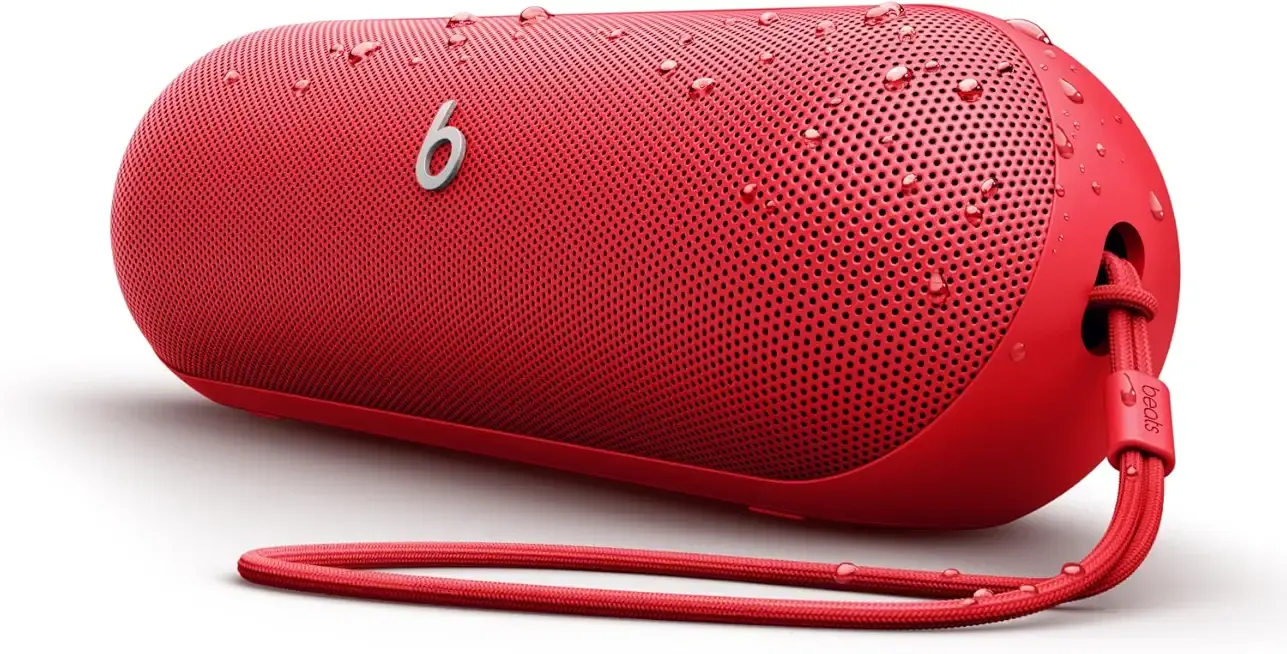 Pill - Portable Bluetooth Speaker - Up to 24H Battery Life, Water Resistant, Bluetooth, Apple & Android Compatible, Seriously Loud Sound for Home, Outdoor and Travel – Statement Red
