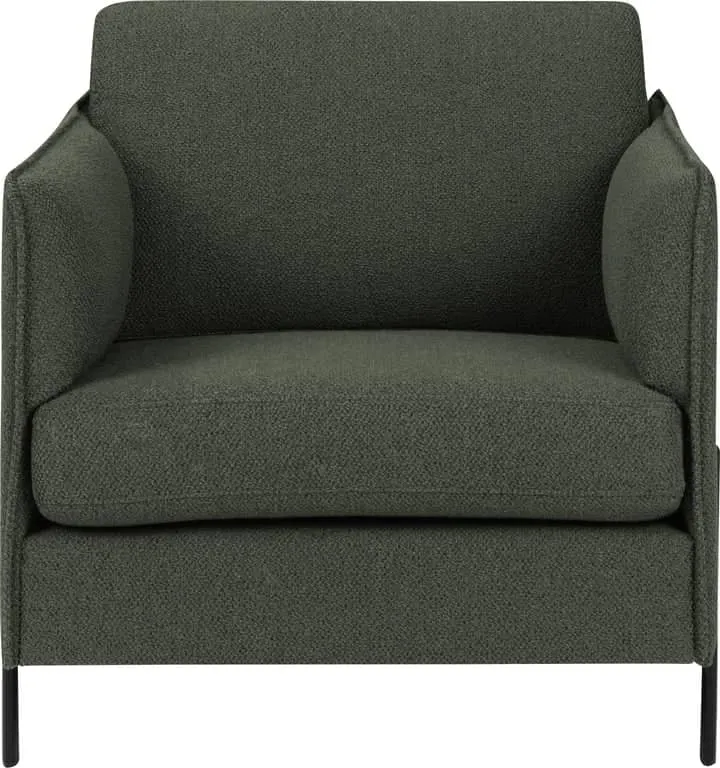 Sone høy stol Modulsofa, 1,5 seter sofastol i stoff Taffie Thule, armlene Y2.