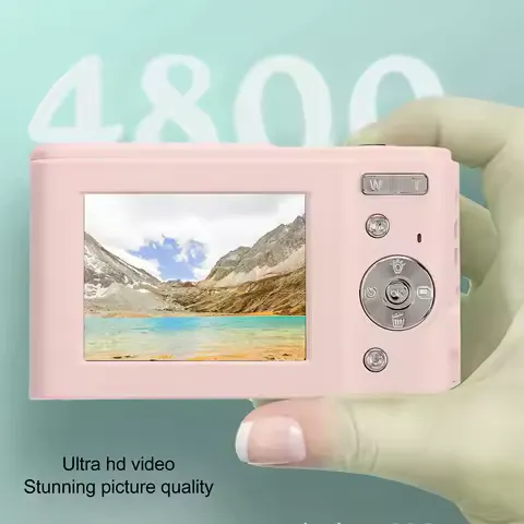 Digital Camera 48MP 16X Zoom 1080P HD 2.4 Inch IPS Display Mini Compact Pocket Camera
