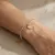 Armband in edelstaal, 2 verschilende kettingen, hart