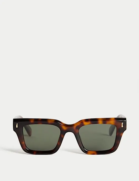 Chunky Bevelled D-frame Sunglasses