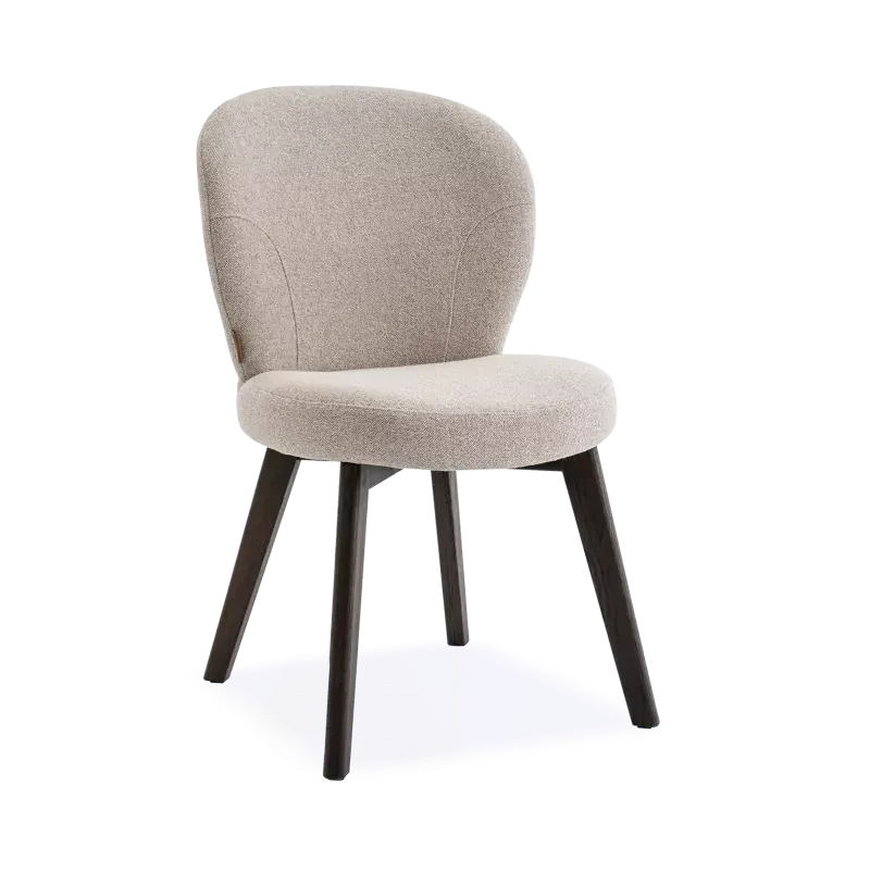 Eetkamerstoel (poot - Cacao Brown) Veerle - Glory Beige