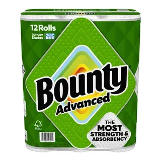 Bounty Advanced Paper Towels, 2-Ply, 103 Sheets, 12-count