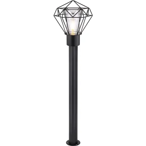 Außen-Wegeleuchte - schwarz - 100 cm hoch
