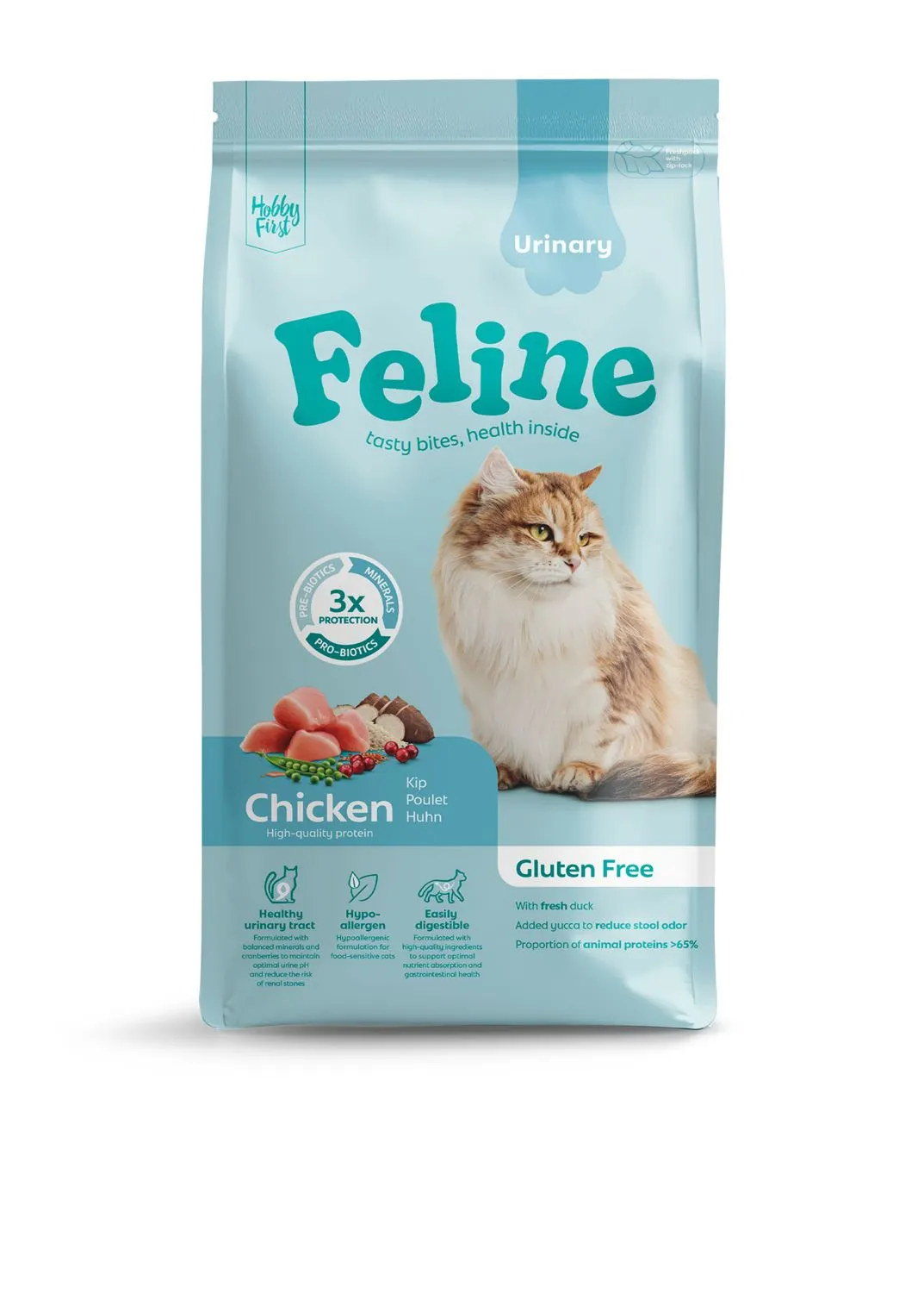 Hobbyfirst Feline Sensitive Urinary - Kattenbrokken - 1.5 kg