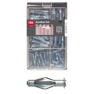 TOX Assortimento tasselli intercapedini metallo Acrobat Set 60 pz.