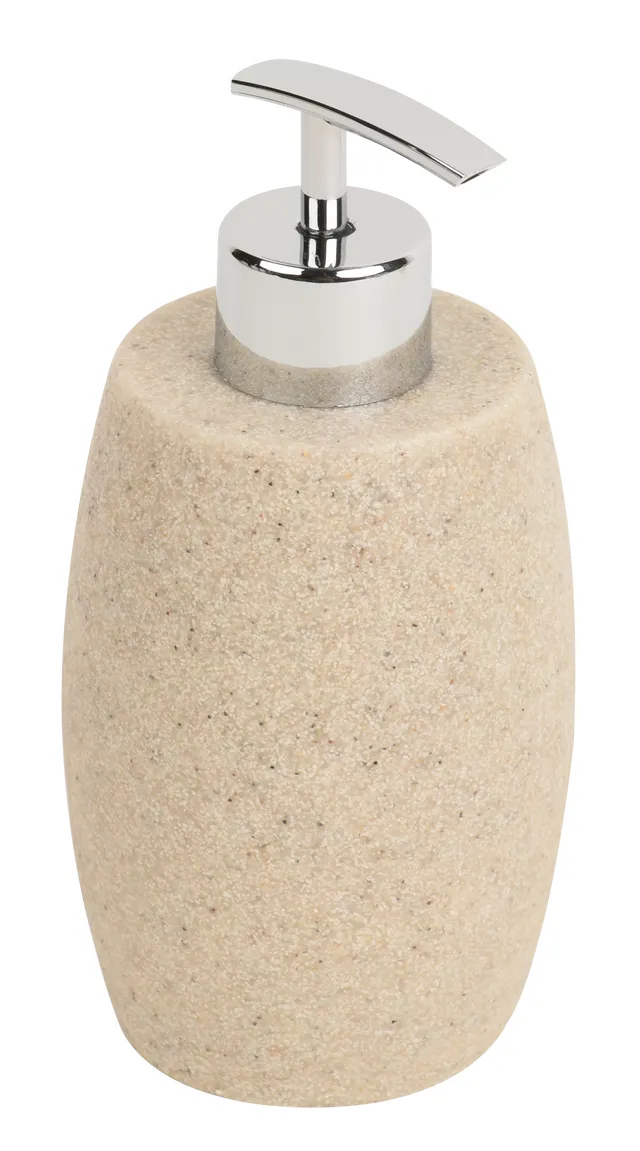 Dispenser sapone d'appoggio Sand beige in resina 0.38 l