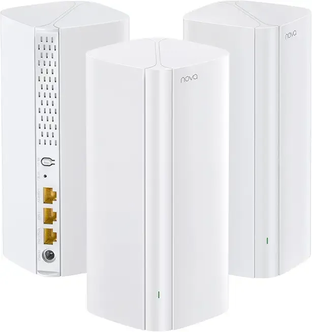 Tenda AX3000 WiFi 6 Mesh System Nova MX12 - Whole Home Covers up to 7000 sq.ft - Dual-Band Mesh Network for 160+ Devices - 1.7 GHz Quad-Core CPU - Replaces Wireless Router - 3-Pack(2025 New Version)
