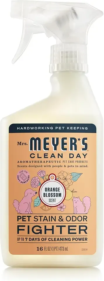 Mrs. MEYER'S CLEAN DAY Pet Stain & Odor Fighter, Orange Blossom Scent, 16oz