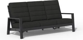 Tierra Outdoor 3-zits loungebank Queens zwart