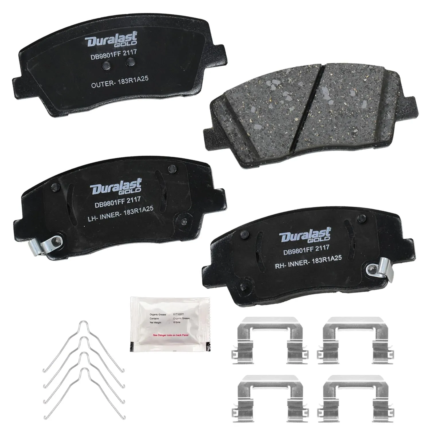 Balatas de Ceramica Duralast Gold DG2117