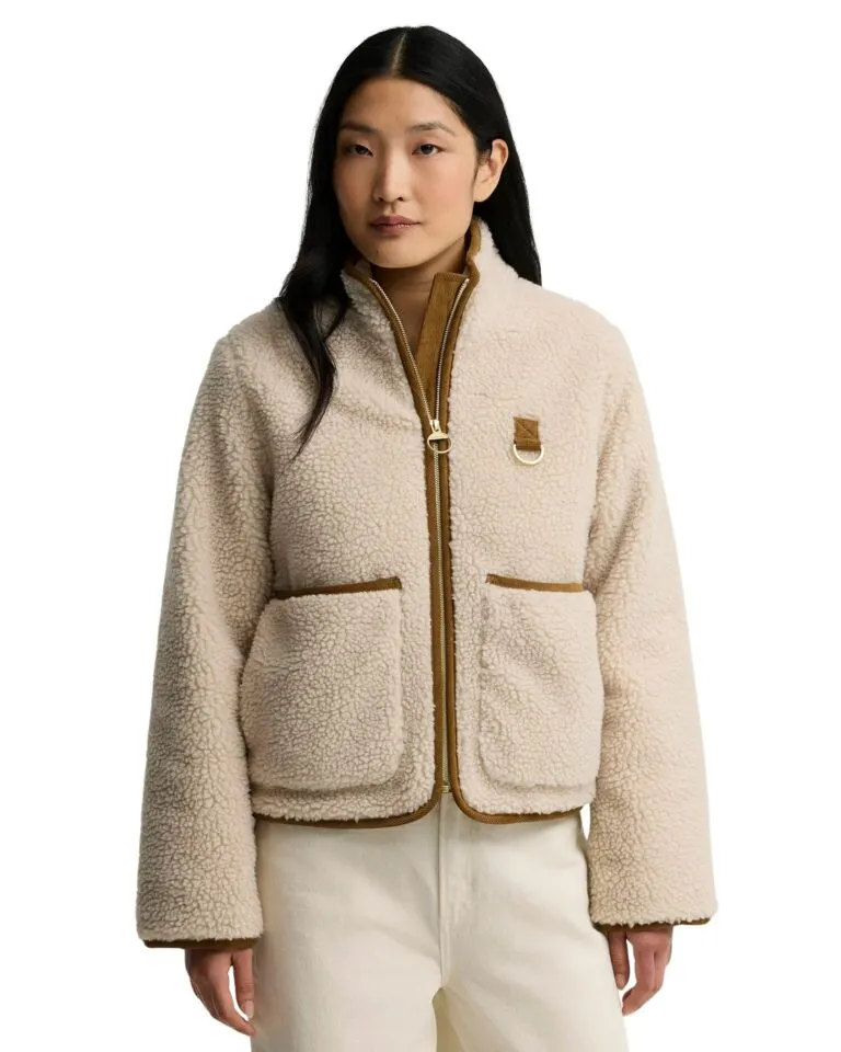 Elenora Casual Fleece Jacket - Hvit
