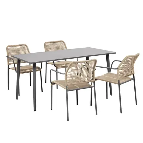 Juego de Comedor Exterior Lepascal 4 Personas