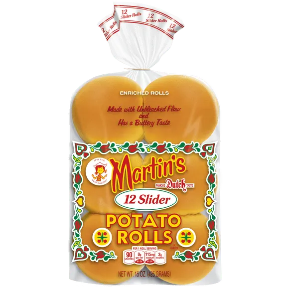 Martin's Slider Potato Rolls, 12 Count, 3 inch, fresh $4.00 25.0 ¢/oz