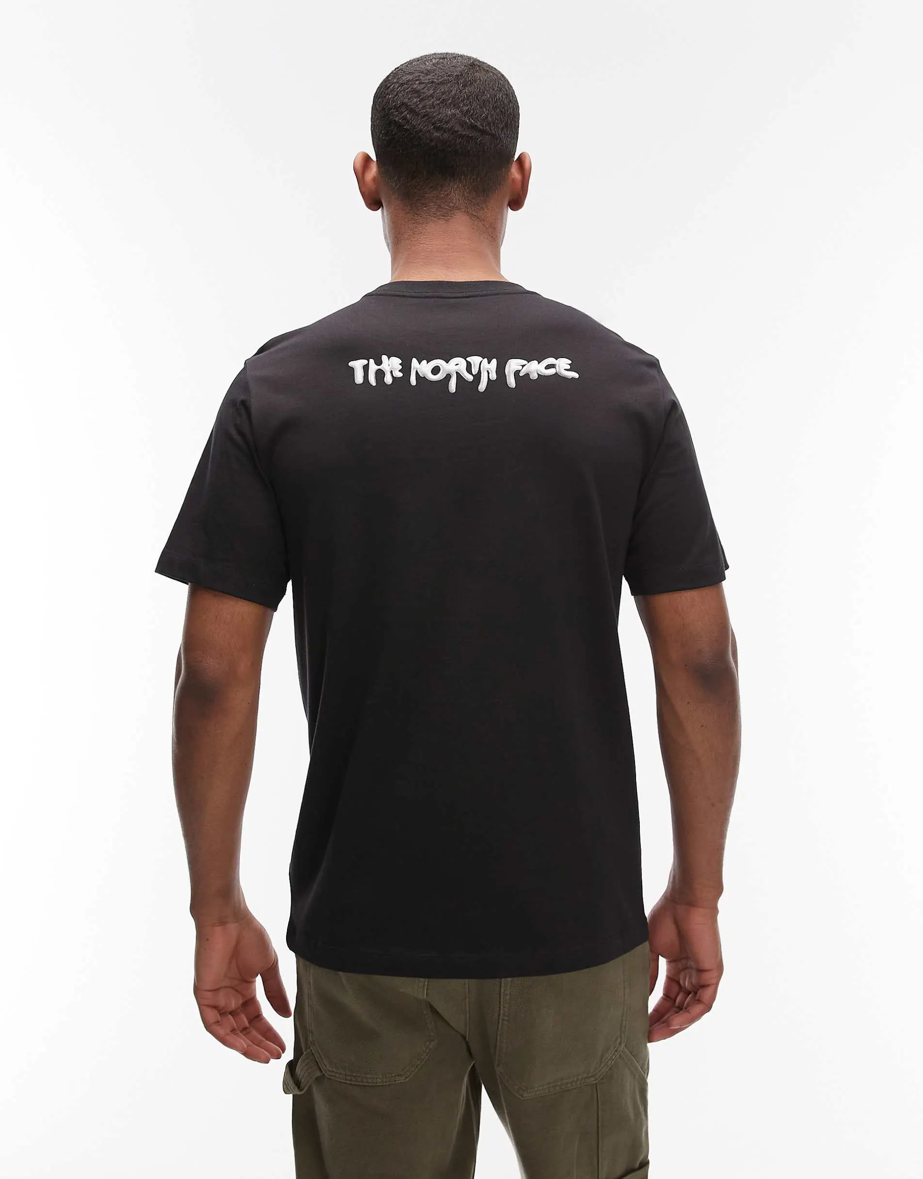 The North Face Liquid logo back print t-shirt in black