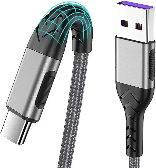 USB C Cable, Upgarded 2Pack 10ft Fast USB Type C Charging Cable for Android/Phone/Pad/Laptop, Type C Charger Braided USB Cable Compatible withi Phone 17/16/15/Pro/Plus/Max/Sam.Sung-Silver