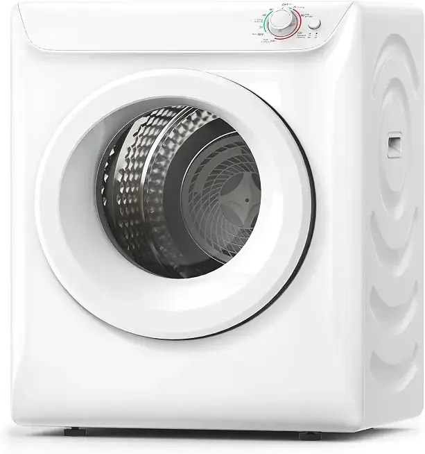 3.5 Cu. Ft. Portable Clothes Dryer for Laundry | Small Portable Dryers for Clothes, 120V Electric Dryer for Laundry, 1400W Dryer Machine for Apartments, White