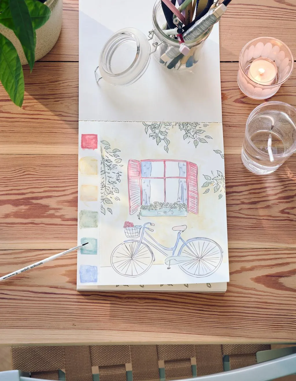 Aquarellbuch-Set