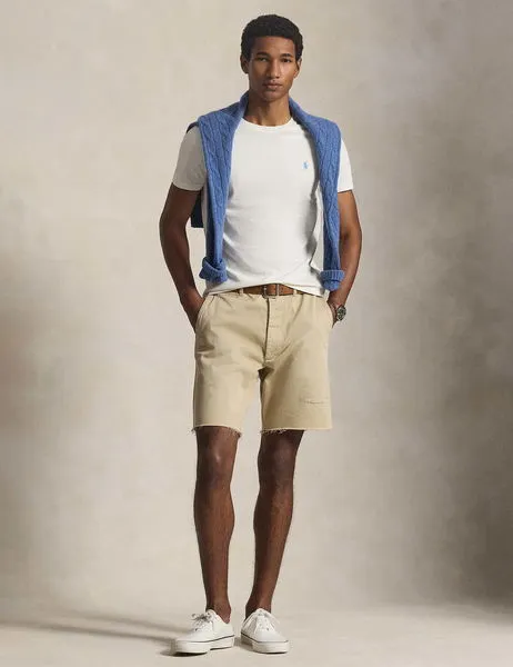 Custom Slim Fit Cotton T-shirt Cream