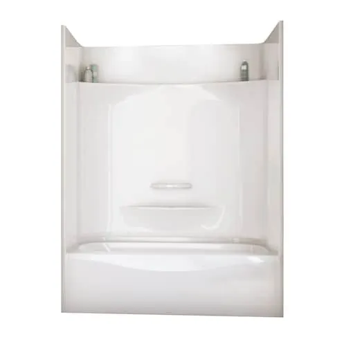Essence 60L x 30W x 80H in. 2-in-1 Tub Shower Kit - Shower Stall with Left Drain Bathtub and Bathtub Wall Surround (No Door)
